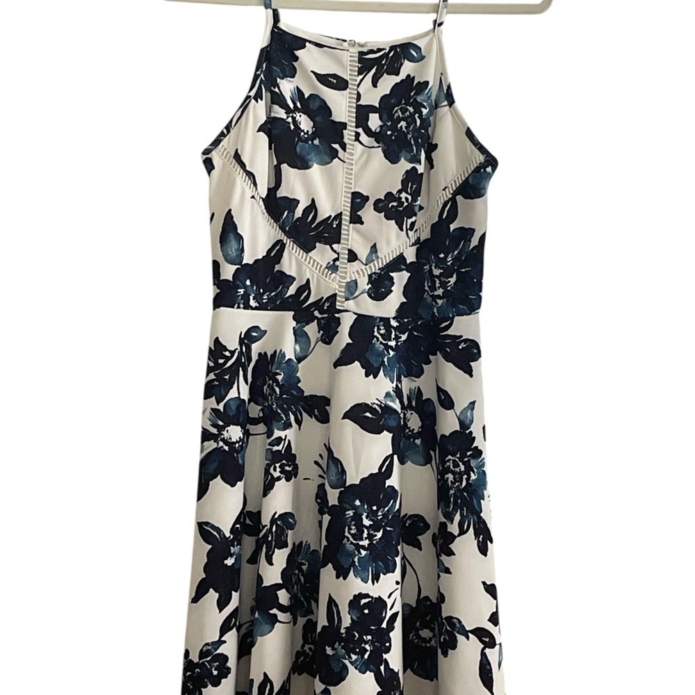 Altar'd State Blue and White Halter Sundress